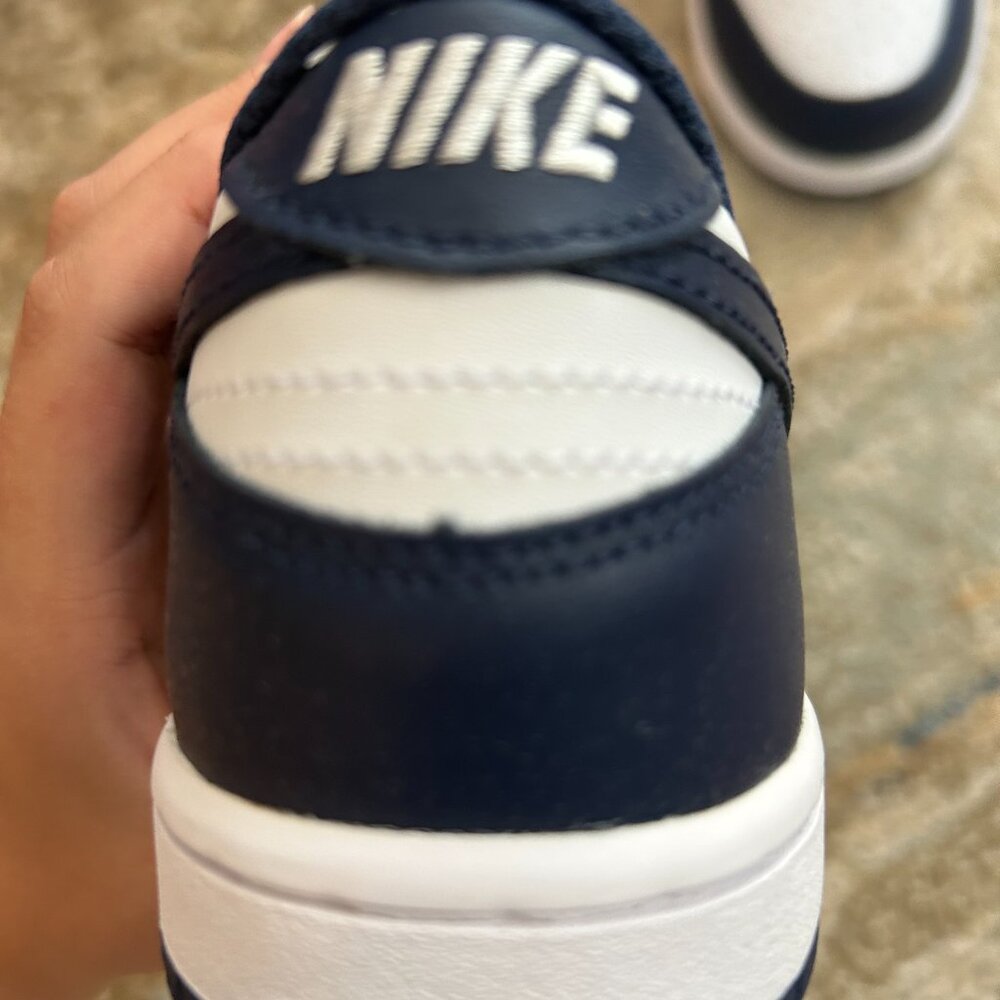 Nike Dunk Low - Children's Size 2Y ( Navy/White) - Picture 6 of 7